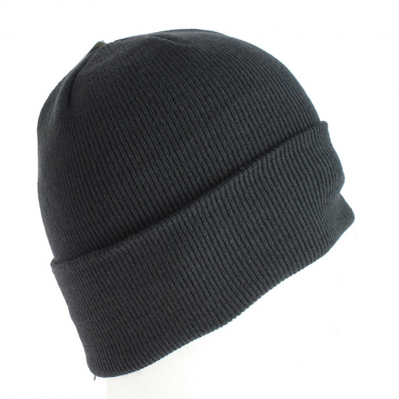 The Uniform Black Beanie - Coal