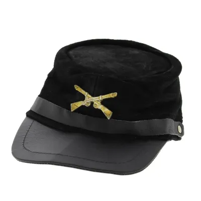Casquette nordiste  véritable cuir noir  Reference : 4120 | Chapellerie Traclet