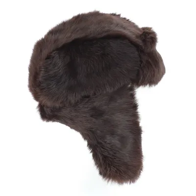 Rabbit Fur Ushanka - buy Traclet ushanka-Brown Reference: 4134 | Traclet Hat Shop