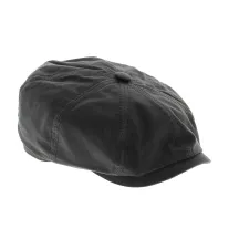 Stetson black waterproof hatteras cap Reference: 4143 | Chapellerie Traclet