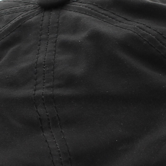 Casquette Noire Hatteras Cotton Imperméable Stetson