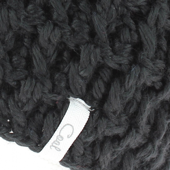 The Waffle black beanie by Coal