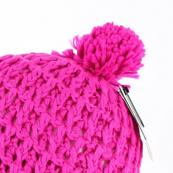The Waffle Neon Pink Beanie by Coal
