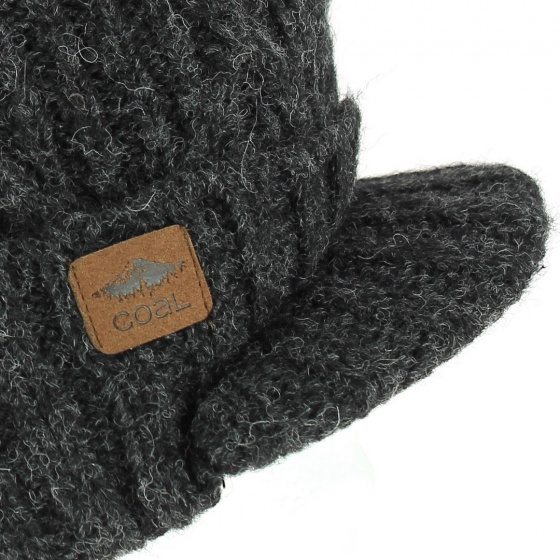 The Yukon Brim Coal black beanie
