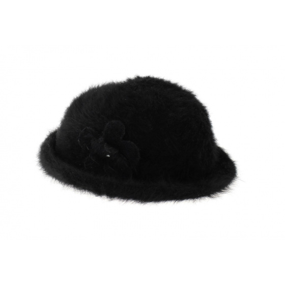 Chapeau Angora Fee noir