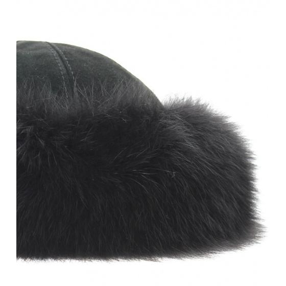 Toque Cuir & Renard Noir - Traclet