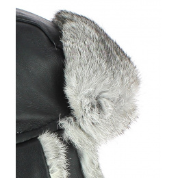 Chapka Harbor Leather & Black Fur