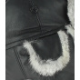 Chapka Harbor Leather & Fur Black