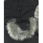 Children's ushanka with black faux fur