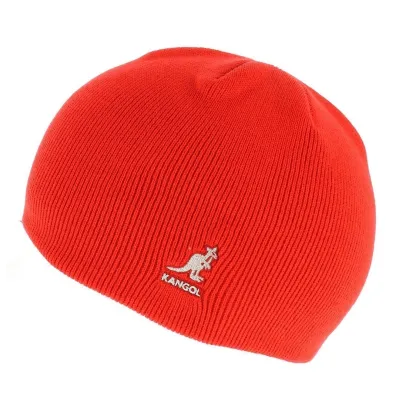 Bonnet Acrylic Cuffless Pull-On rouge - Kangol Reference : 4272 | Chapellerie Traclet