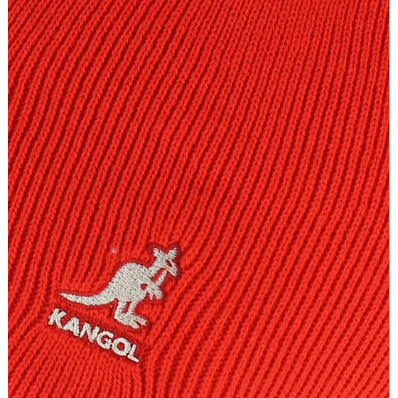 Red Acrylic Cuffless Pull-On Beanie - Kangol
