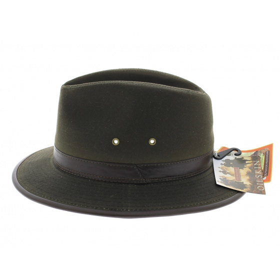 Oiled fabric hat