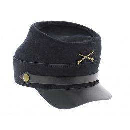 Union army leather cap