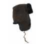 Chapka Jivago Brown Genuine Leather With Fur