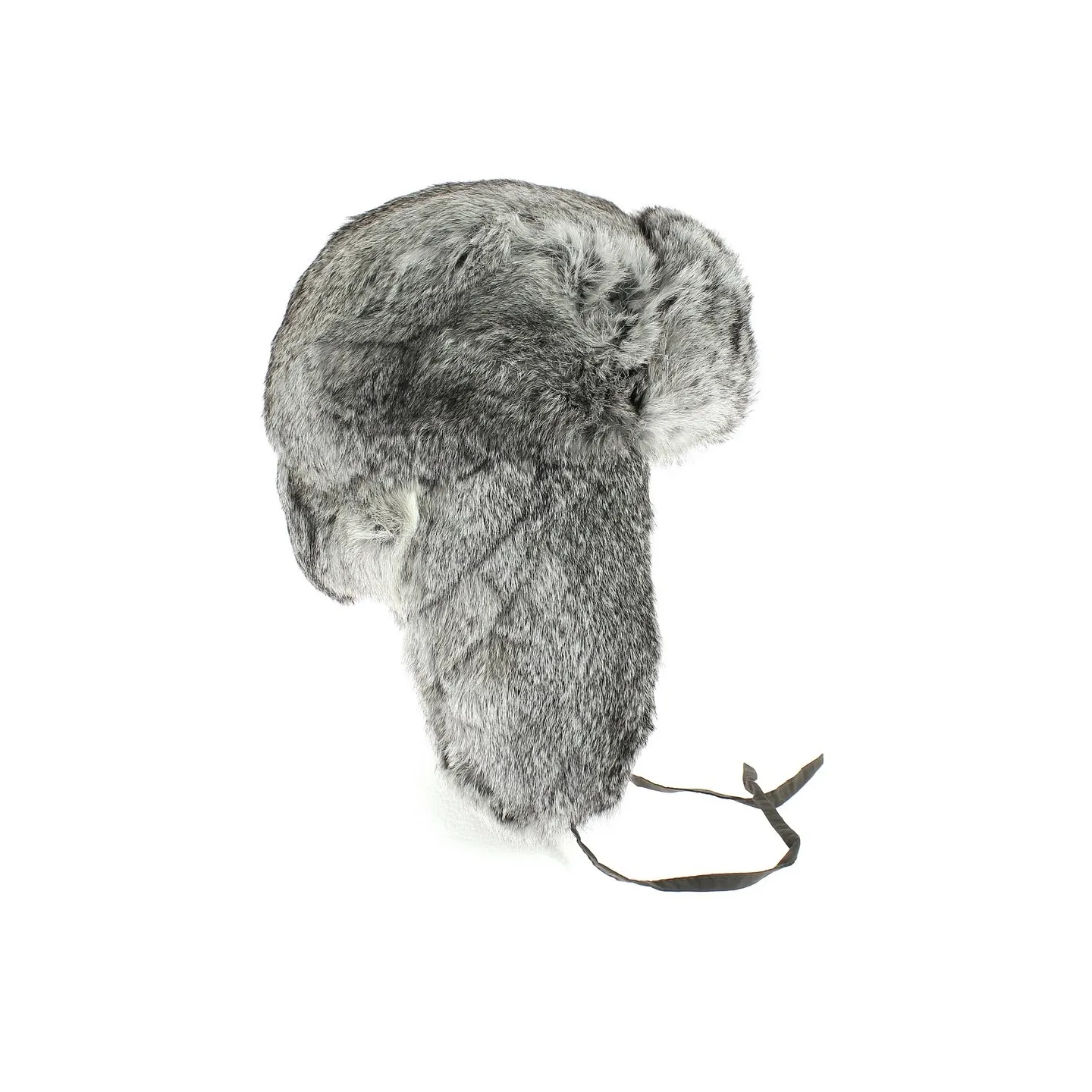 Chapka Ushanka Poil de Lapin - Traclet- Gris souris Reference : 612 | Chapellerie Traclet
