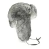 Rabbit Fur Ushanka Hat - Traclet - Mouse Grey Reference: 612 | Traclet Millinery