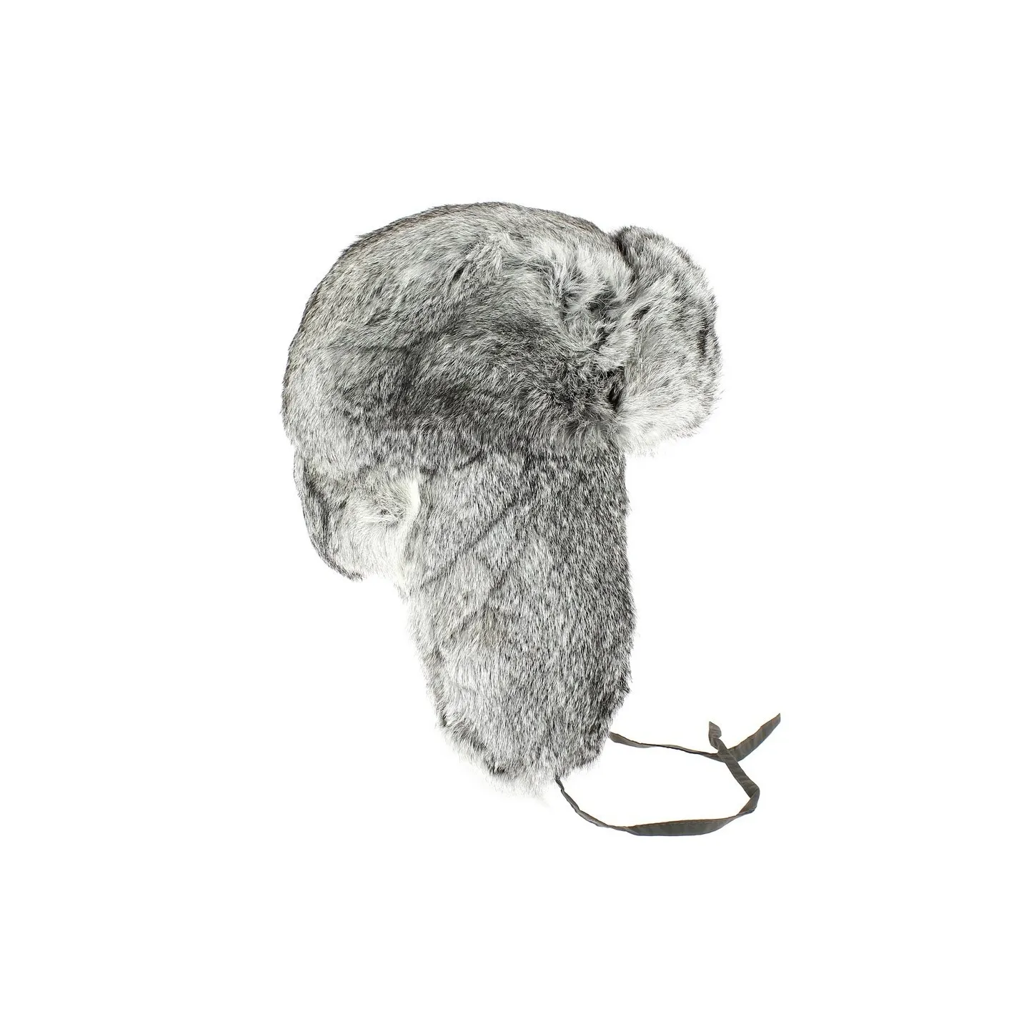 Chapka Ushanka Poil de Lapin - Traclet- Gris souris Reference : 612 | Chapellerie Traclet