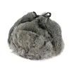 Chapka Ushanka Poil de Lapin - Traclet- Gris souris Reference : 612 | Chapellerie Traclet