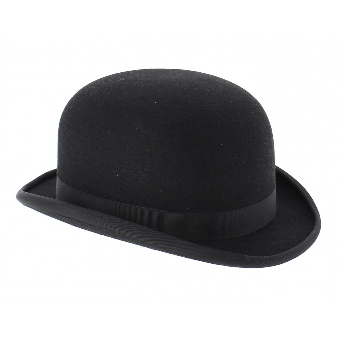 Qualité Premium Anglais Chapeau Melon 100% Laine Feutre Stingy Brim Homme Derby Hat 