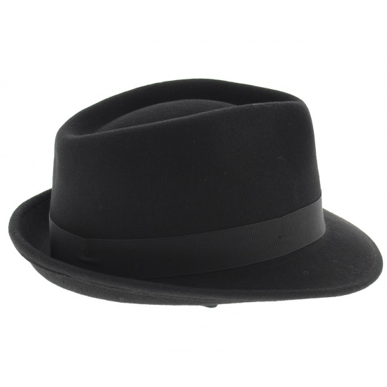 Black Elkader Trilby Hat by Stetson
