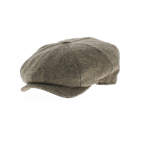 Arnold cap brown beige chevron