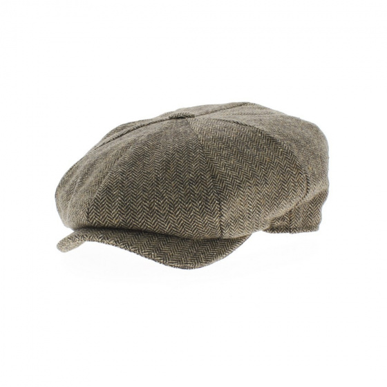 Arnold cap brown beige chevron Arnold cap brown beige chevron