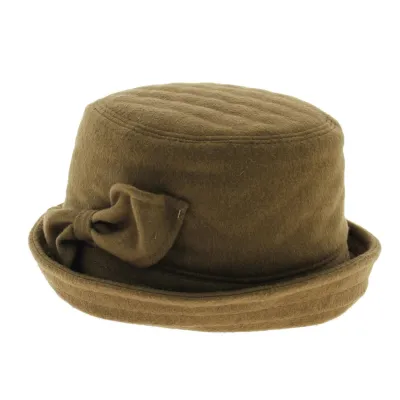 chapeau clochard camel - achat chapeau femme Reference : 4327 | Chapellerie Traclet