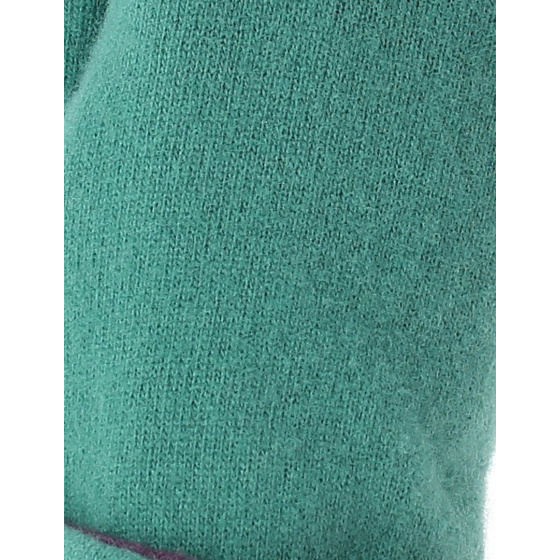 Two-tone gloves - green/plum Two-tone gloves - green/plum