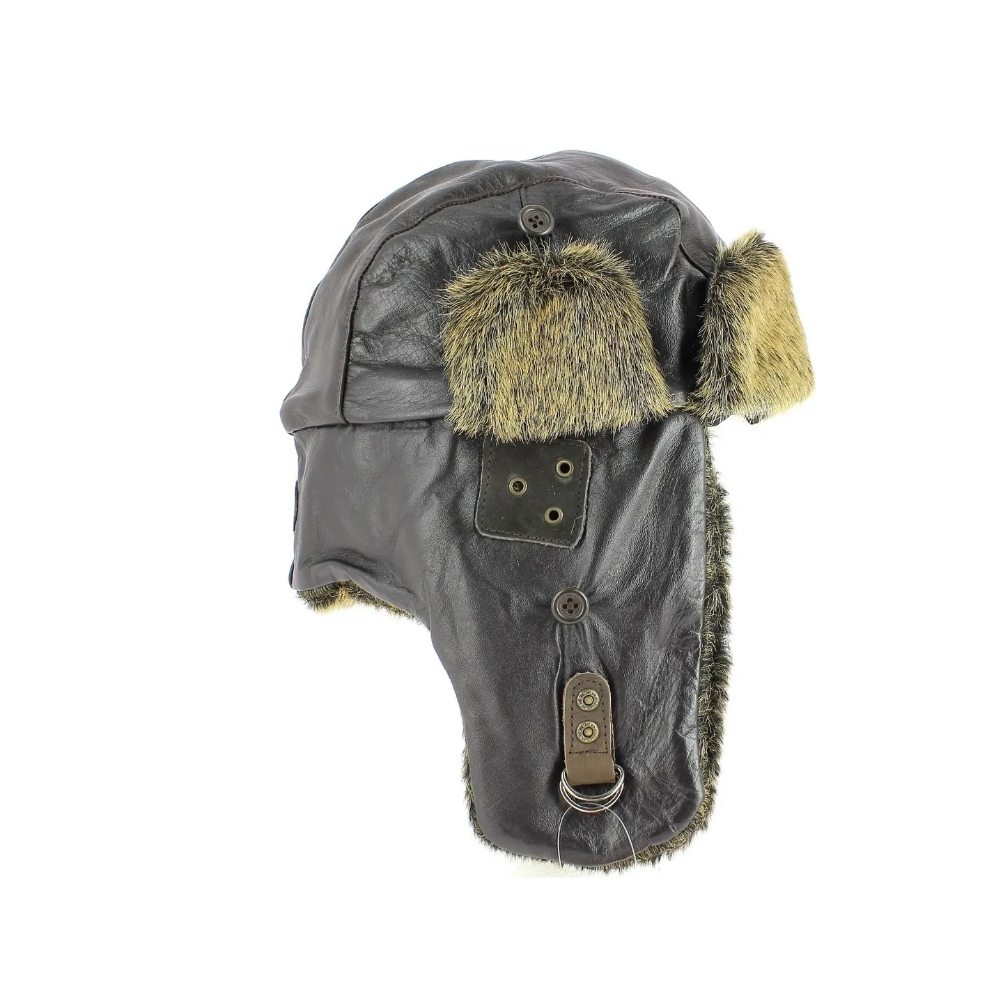 leather aviator ushanka - leather ushanka sale - Traclet Hat Shop Reference : 4359 | Traclet Hat Shop