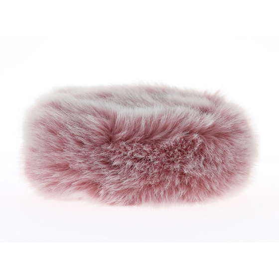 Pink Faux Fur Roberti Beanie - Traclet