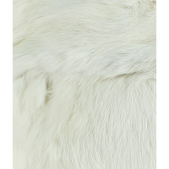 White Rabbit Fur Ushanka Hat - Traclet