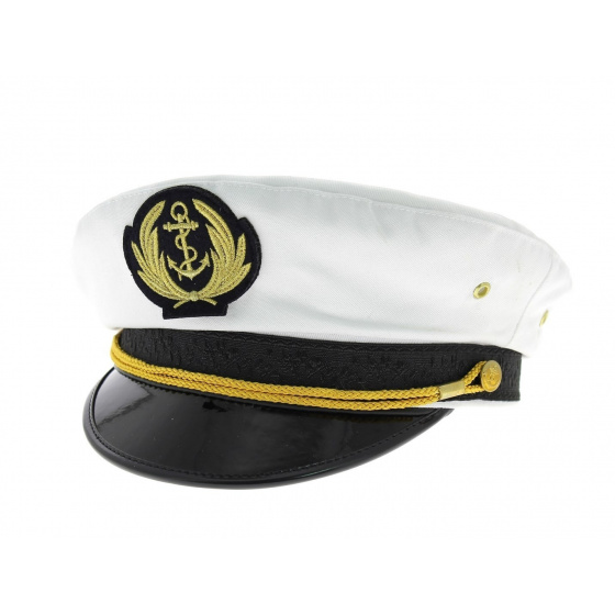 White Captain's Cap
