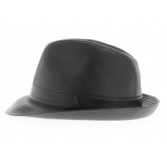 Chapeau cuir style blue's brothers