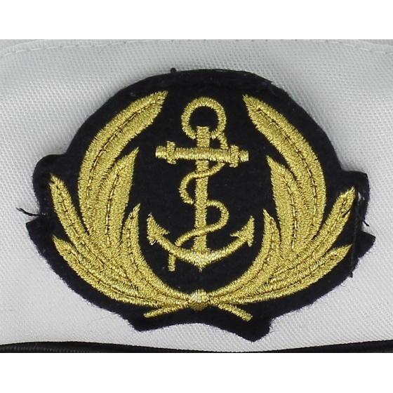 Casquette Marin Commodore Coton Blanc - Traclet Casquette Marin Commodore Coton Blanc - Traclet