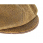 Burney leather hatteras cap - Stetson