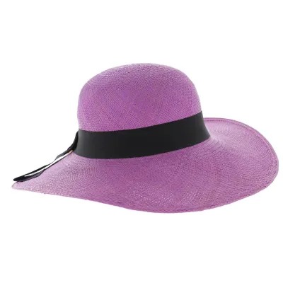 purple panama capeline - women's panama hat - buy panama hat Reference: 4492 | Traclet Hat Shop
