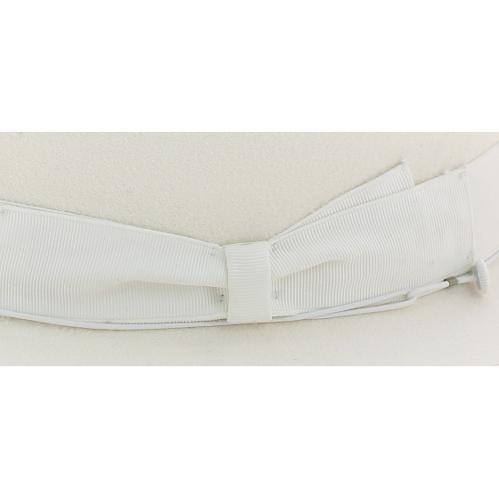 Chapeau Fedora Majestic Blanc - Borsalino