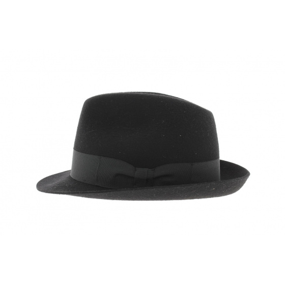 Chapeau Blues Brothers Feutre Laine Noir - Traclet