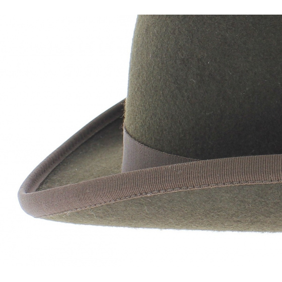 Chapeau Melon Feutre Marron Café - Traclet