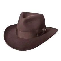 Chapeau Traveller Indiana Jones Feutre laine Marron
