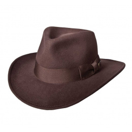 Indiana Jones Traveller Hat Brown wool felt