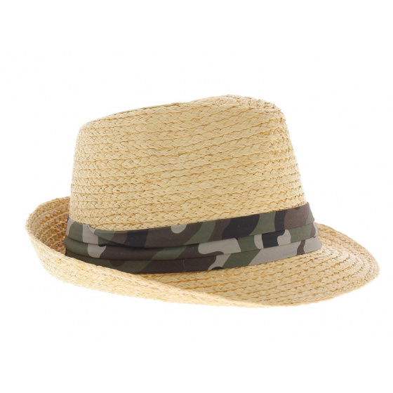 Camouflage trilby hat