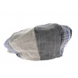 Omagh Irish cap 8-sided Patchwork linen
