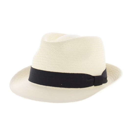 Natural Panama Trilby Hat - Traclet Natural Panama Trilby Hat - Traclet