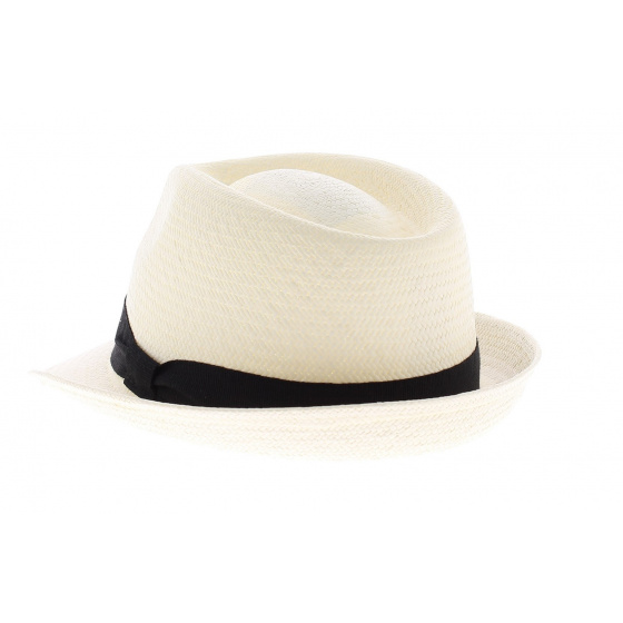 Natural Panama Trilby Hat - Traclet Natural Panama Trilby Hat - Traclet
