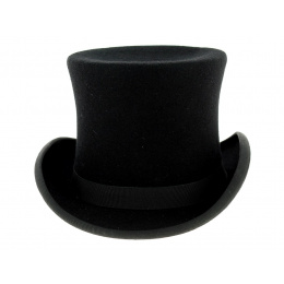 Chapeau Haut De Forme Made in France Feutre Laine Noir