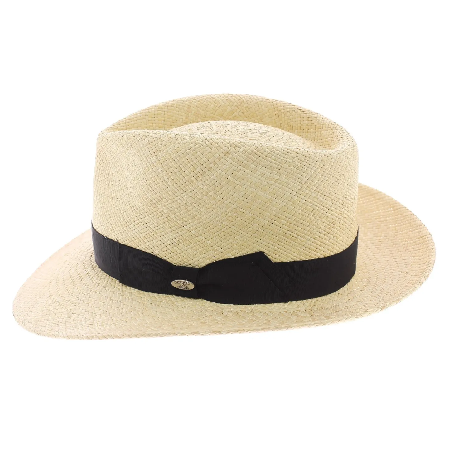 Black Colmar Panama Fedora Hat - Mayser Reference: 1967 | Traclet Hat Shop