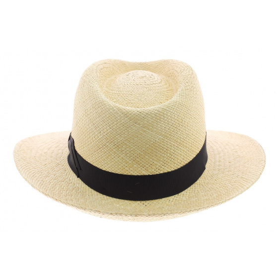 Black Colmar Panama Fedora Hat - Mayser Black Colmar Panama Fedora Hat - Mayser