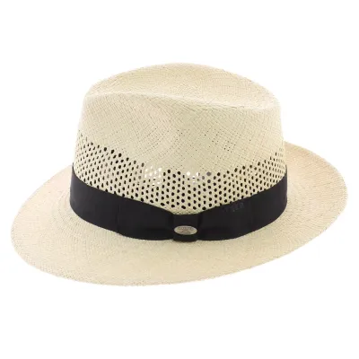 Chapeau fedora - Panama Imperia naturel Reference : 2027 | Chapellerie Traclet