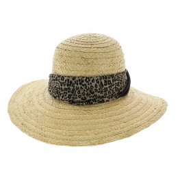 leopard floppy hat